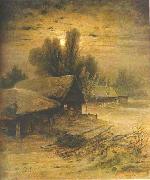 Alexei Savrasov Winter Night Germany oil painting artist